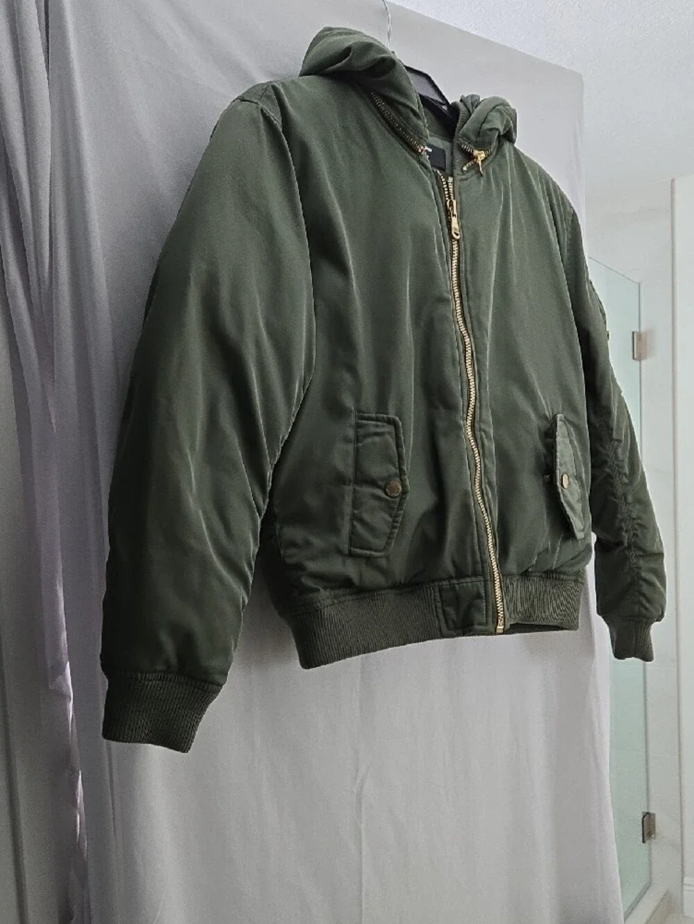 Jordan Craig Kid's Squardon Hooded Bomber Jacket - Olive Green